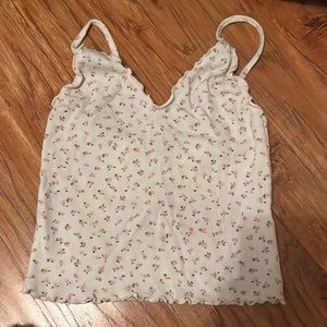 White flower tank top from brandy